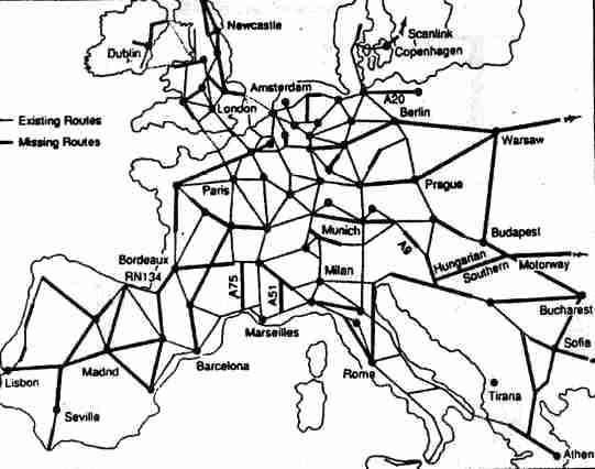TEN - Europakarte